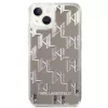 Karl Lagerfeld KLHCP14MLMNMS iPhone 14 Plus 6.7 hardcase strieborná / strieborná Liquid Glitter Monogram