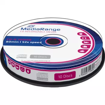 CD-R MediaRange MR214 700 MB 52x 10 ks