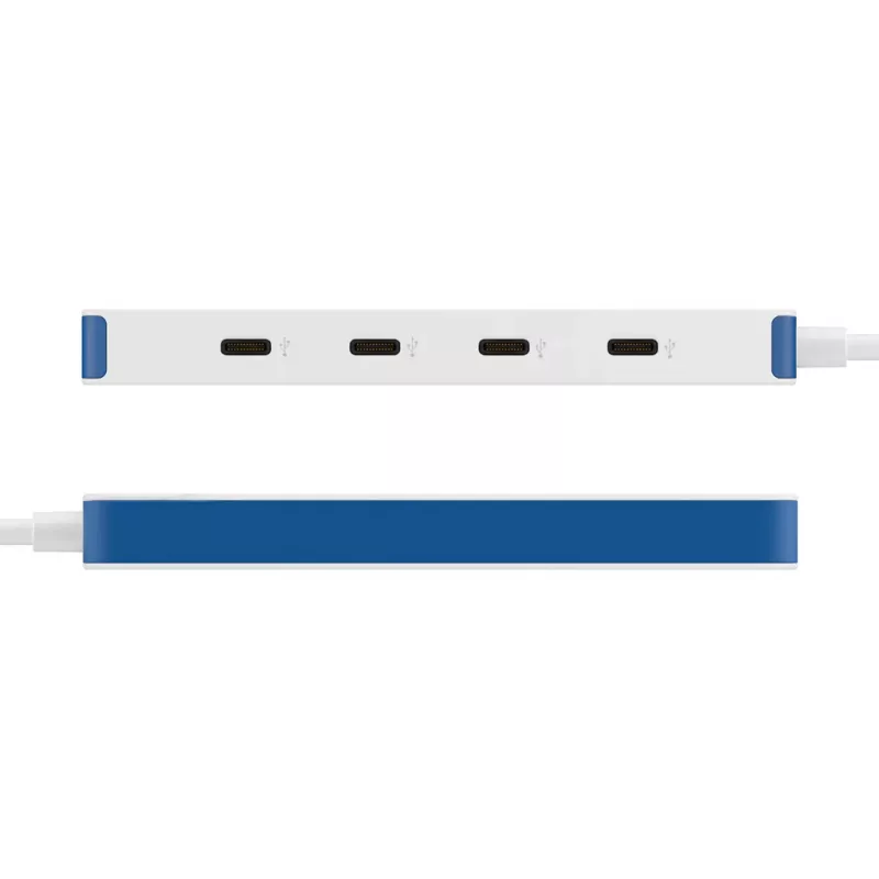 Hyper HyperDrive Flex 4-portový USB-C hub, biely/modrý | HD5201BUGL