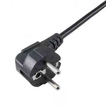 Akyga AK-PC-04A napájací rozdeľovací kábel CEE 7/7 na 2x IEC C13, 1,8 m, čierny