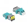 DeLOCK 86900 optická vláknová spojka LC Duplex samica-samica multimode aqua