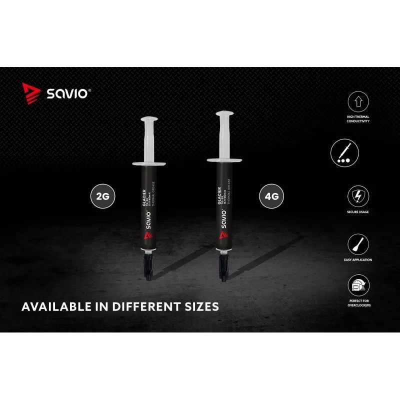 Teplovodivá pasta SAVIO TG-03 13,5 W/m·K, 2 g — teplovodivá pasta