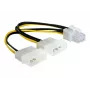 Napájací kábel pre PCI Express kartu DeLOCK 82315 0,15m