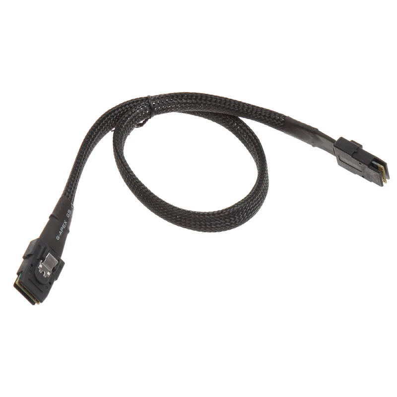 SilverStone CPS02 - SATA- / SAS-kábel - so sidebands - SAS 12Gbit/s - 4-Lane - 4 x Mini SAS (SFF-8087) (W) na 4 x Mini SAS (SFF-8087) (W) - 50cm - S