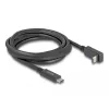 DeLOCK USB kábel USB Type-C samec na USB Type-C samec zahnutý 2 m 5 Gbit/s 4K PD 60W