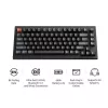 Mechanická klávesnica Keychron V1 Ultra 8K — 75 % QWERTY, Bluetooth, káblová, RGB, čierna