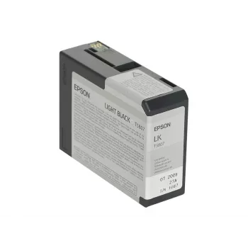 Epson jednoduché balenie Light Black T580700, svetločierna, pigmentový atrament, 80 ml, 1 kus