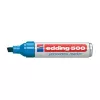 Permanentný marker Edding 500 klinový hrot modrý