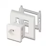 Uzemnená zásuvka DELOCK Easy 45 T13 Švajčiarsko 45×45 mm, 250 V / 10 A, biela