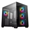 PC skriňa DeepCool CG530 4F Midi Tower čierna — tvrdené sklo, ATX/ITX/Micro ATX, 3x120mm ventilátory, USB-C