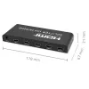 Qoltec 51799 Aktívny HDMI splitter 4 x HDMI 4K x 2K | 6 Gb/s | 60 Hz