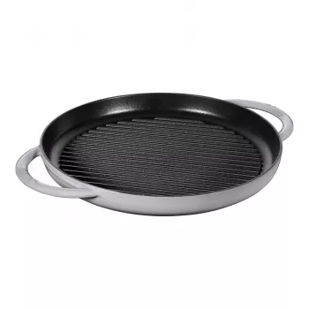 Grilovacia panvica ZWILLING STAUB okrúhla 30 cm sivá