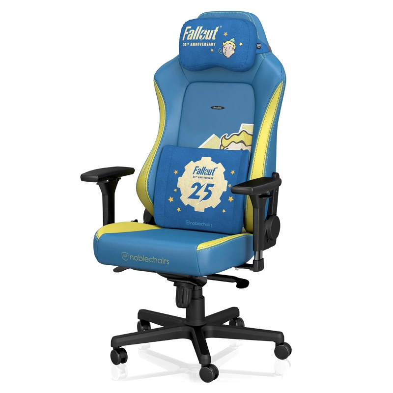 Nákrčník/bedrový vankúš noblechairs Fallout 25th Anniversary Edition modrý 2 ks