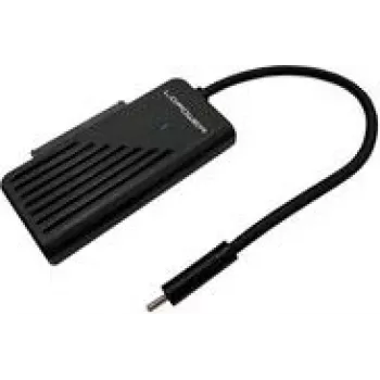 LC napájací zdroj USB-C pre 1xNVMe-M.2 SSD & 1x2.5''/3.5''/HDD - adaptér (LC-ADA-USB-SATA-NVME)