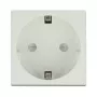 Zásuvka DELOCK CEE 7/3 (typ E) biela, 250 V, 16 A, 4000 W
