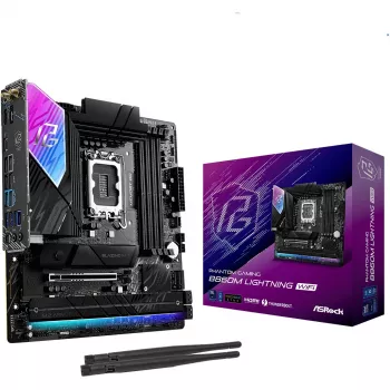 Základná doska ASRock B860M Lightning WiFi — Intel B860, LGA1851, microATX, DDR5, 4 DIMM, Wi‑Fi 6E, 2.5Gb LAN, Thunderbolt 4