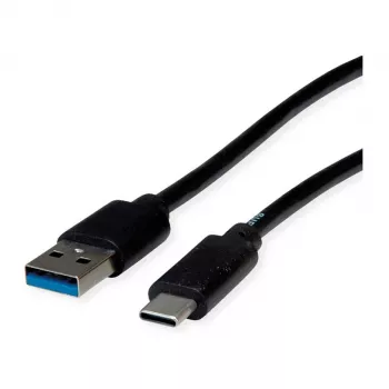 ROLINE RM USB 3.2 Gen 1 kábel, A-C, ST/ST, čierna, 0,5 m