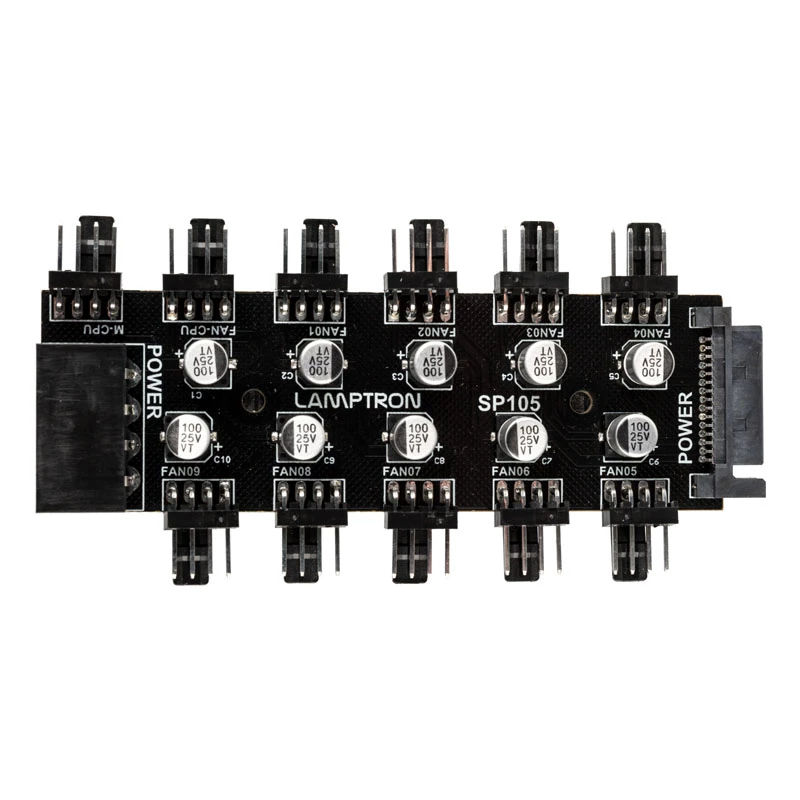 Lamptron SP105 10-násobný PWM hub ventilátorov