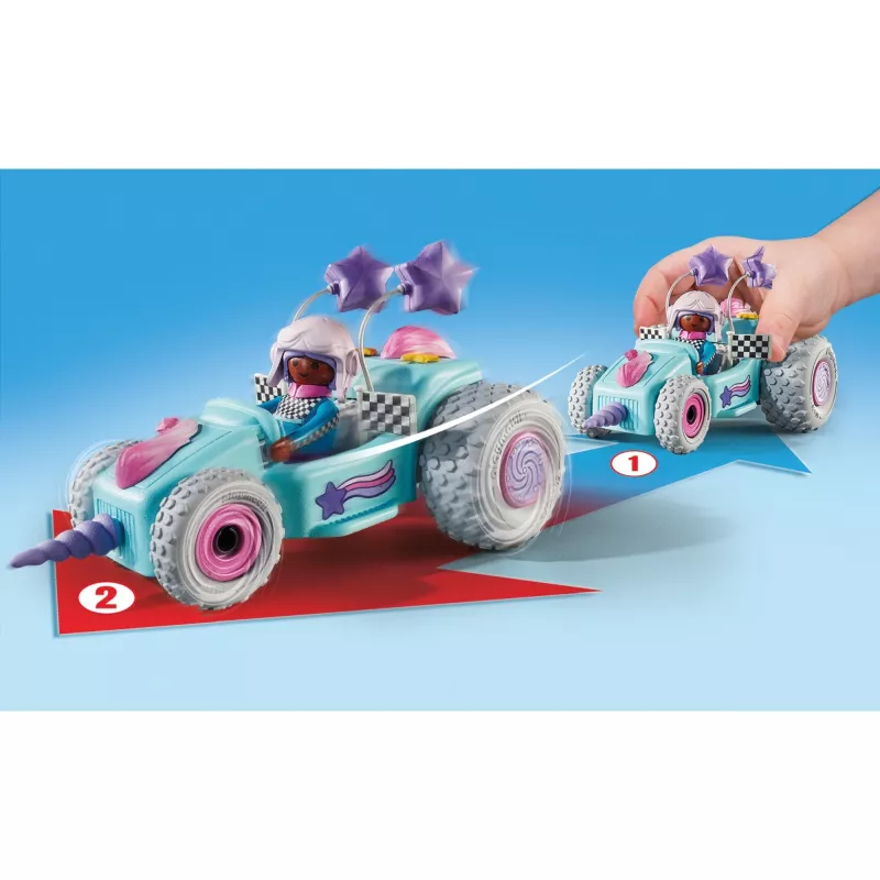 Sada hracích figúrok Funstars 71635 Racing Unicorn