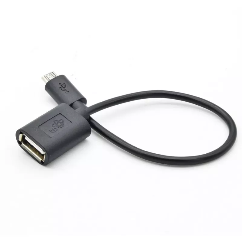 OTG kábel TB AKTBXKUWOTG015B 15 cm, čierny, USB OTG pripojenie