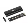SSD puzdro IBOX HD-07 pre 1x M.2 disk, USB 3.2 Gen 2 (10 Gbit/s), USB-C, čierna