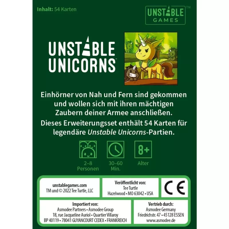 Unstable Unicorns - Legendäre Einhörner, rozšírenie kartovej hry