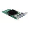 DeLOCK PCI Express x4 karta na 4 x externý USB 3.0 Quad Channel - Low Profile formát
