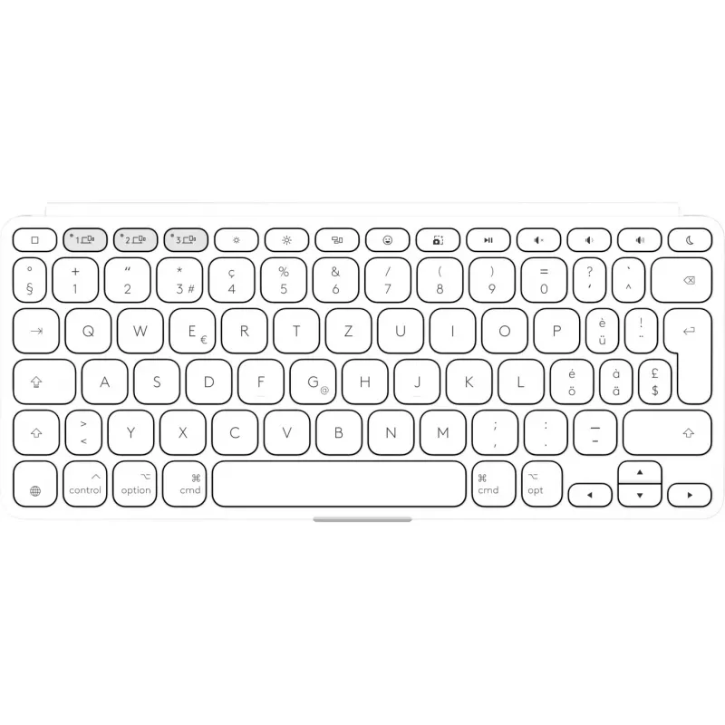 Logitech KEYS-TO-GO 2 klávesnica, bezdrôtová s integrovanou krycou doskou, Bluetooth LE, DE rozloženie