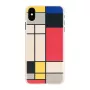 Puzdro na telefón man and wood pre iPhone XS Max — drevená zadná strana, biely rám
