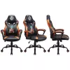PC herná stolička Subsonic SA5573-D4 čalúnené sedadlo čierna oranžová