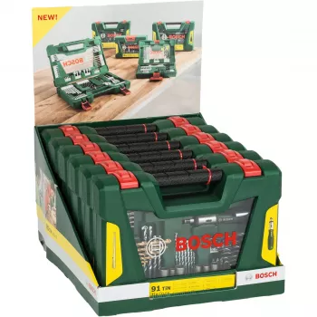 V-Line TIN sada vrtákov / bitov, 91-dielna, sada vrtákov a bitov (zelená)