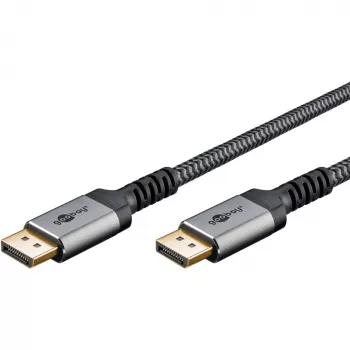Goobay 65267 DisplayPort kábel 5 m čierna - strieborná (65267)