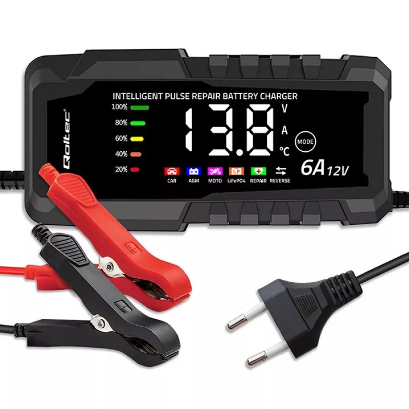 Nabíjačka 12V 6A usmerňovač s funkciou opravy