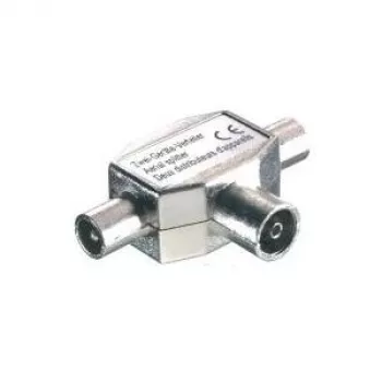 Adaptér Vivanco 7/38-N 2 x BNC BNC strieborná
