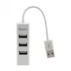 Sbox H-204W USB 4-portový HUB kokosová biely