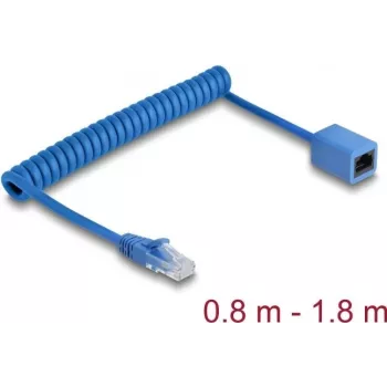 Sieťový kábel DeLOCK 90366 RJ-45 Cat6 1,8 m modrý