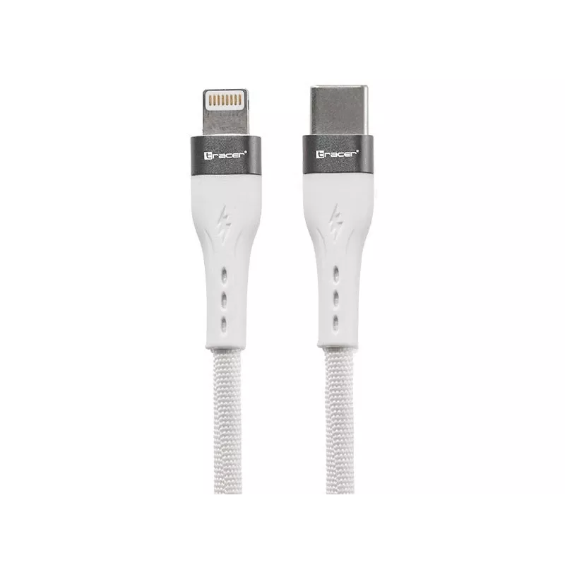 Kábel Type-C - Lightning 1 m biely