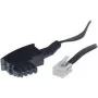 S/CONN 10m TAE-F – RJ11 čierny transparentný ShiverPeaks