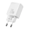 Nástenná nabíjačka Baseus Compact 1x USB-A + 1x USB-C 3A, kompaktný cestovný adaptér