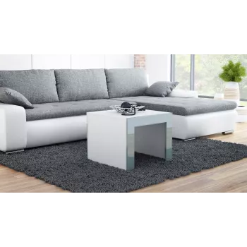 Cama TESS60 BI/SZ konferenčný stolík / odkladací stolík / rohový stolík konferenčný stolík hranatý tvar 2 nohy