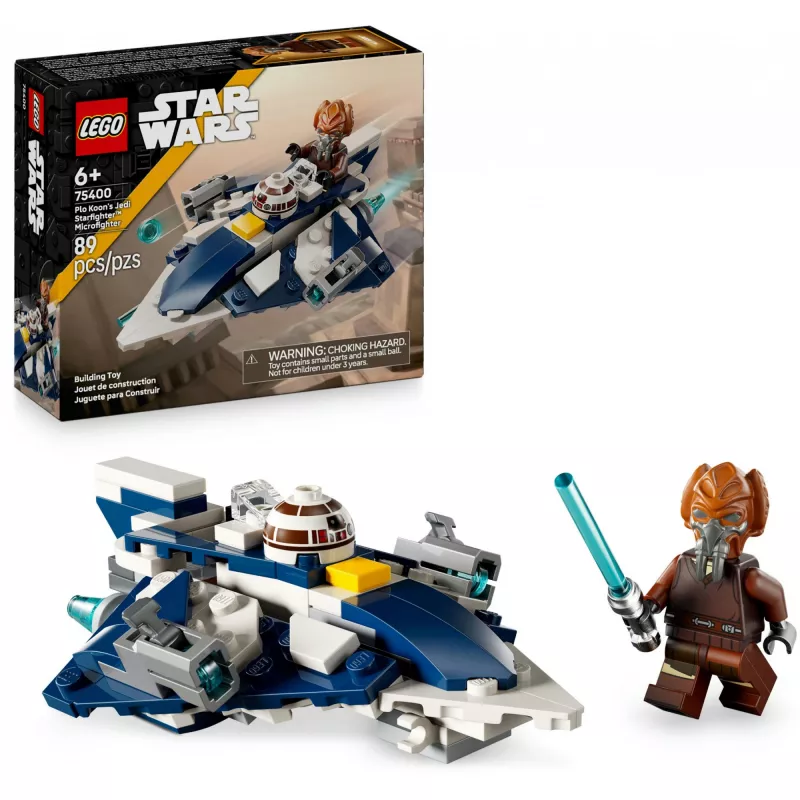 LEGO Microfighter Star Wars Plo Koonov Jedi Starfighter 75400 — 89 dielov, 1 minifigúrka, vek 6+