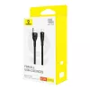 Baseus Flash 2 USB A na USB C rýchlonabíjací kábel 2 m 100 W čierny