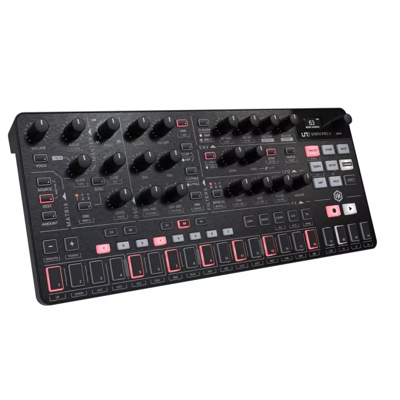 Analyzátor syntetizátor ik multimedia Uno Synth Pro X — 8-hlasová polyfónia, desktop modul