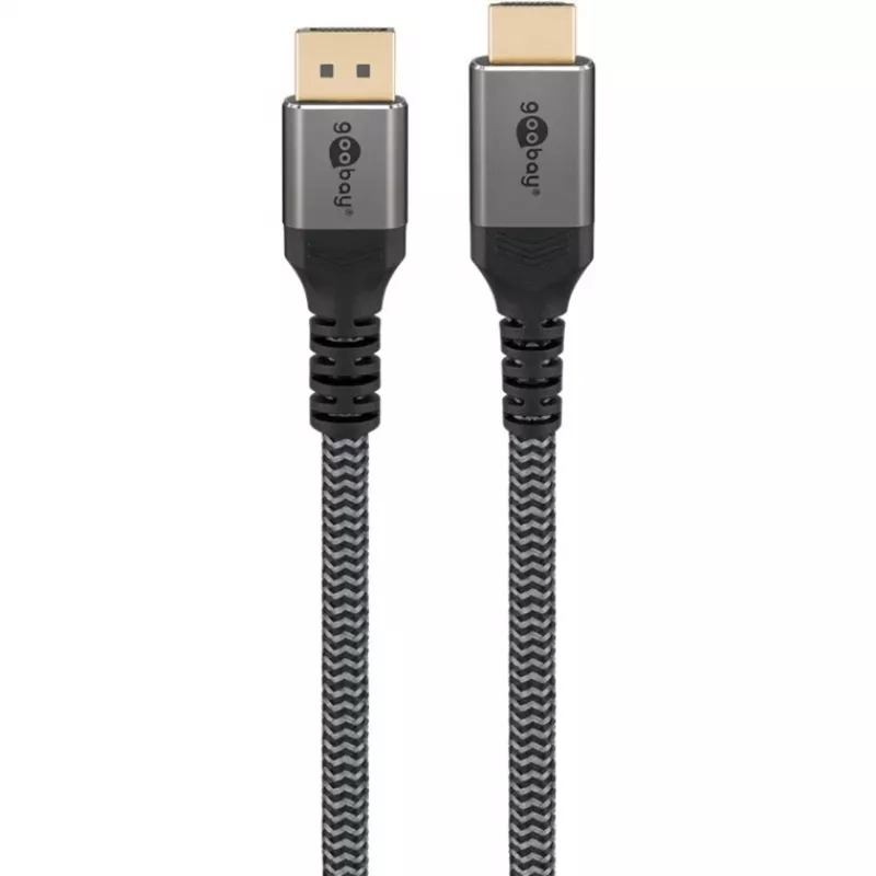 Goobay 65268 video kábel adaptér 1 m DisplayPort HDMI sivý (65268)