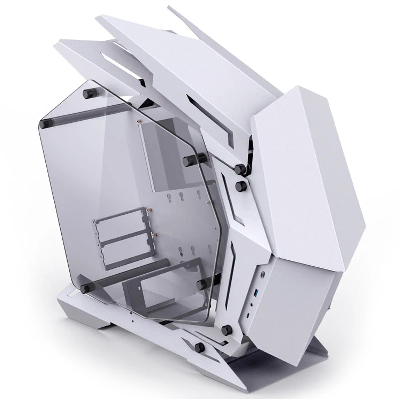 Mini Micro-ATX Tower Jonsbo MOD3 Tempered Glass White PC skriňa, podpora Mini-ITX/Micro-ATX