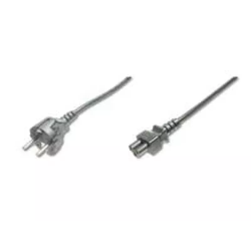 Assmann napájací kábel, Schuko – C5, konektor samec/samica, 1,8m, H05VV-F3G 0,75 mm², čierny (AK-440103-018-S)