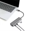 LogiLink USB 3.2 Gen2 hub 7+1-port 2x USB-A 5x USB-C PD 100W hliník