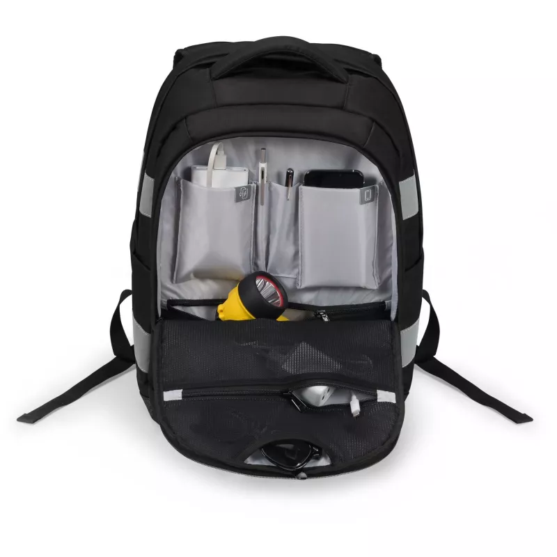 DICOTA Hi-Vis V2 Backpack batoh čierny 320x220x455mm PET TPU