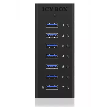 ICY BOX IB-AC618 USB 3.2 Gen 1 (3.1 Gen 1) Type-B 5000 Mbit/s čierna