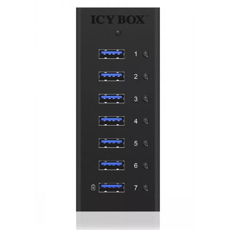 ICY BOX IB-AC618 USB 3.2 Gen 1 (3.1 Gen 1) Type-B 5000 Mbit/s čierny